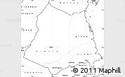 Blank Simple Map of Lindi