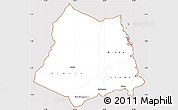 Classic Style Simple Map of Lindi, cropped outside