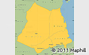 Savanna Style Simple Map of Lindi