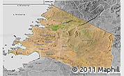 Satellite 3D Map of Mara, desaturated