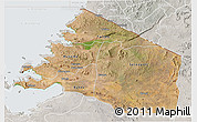 Satellite 3D Map of Mara, lighten, semi-desaturated