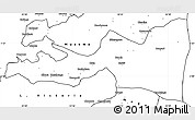 Blank Simple Map of Bunda