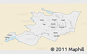 Classic Style 3D Map of Musoma, single color outside