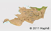 Satellite 3D Map of Musoma, cropped outside