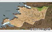 Satellite 3D Map of Musoma, darken