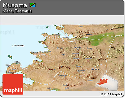 Satellite 3D Map of Musoma
