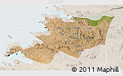 Satellite 3D Map of Musoma, lighten