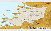 Shaded Relief 3D Map of Musoma, physical outside