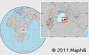Gray Location Map of Musoma