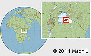 Savanna Style Location Map of Musoma, highlighted parent region