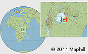 Savanna Style Location Map of Musoma