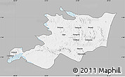 Gray Map of Musoma, single color outside