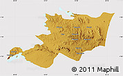 Physical Map of Musoma, cropped outside