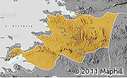Physical Map of Musoma, desaturated