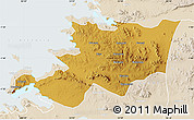 Physical Map of Musoma, lighten