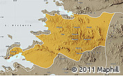 Physical Map of Musoma, semi-desaturated