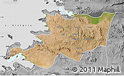 Satellite Map of Musoma, desaturated