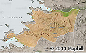 Satellite Map of Musoma, semi-desaturated