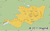 Savanna Style Map of Musoma, single color outside