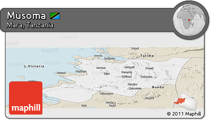 Classic Style Panoramic Map of Musoma
