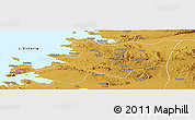 Physical Panoramic Map of Musoma
