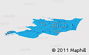 Political Panoramic Map of Musoma, cropped outside