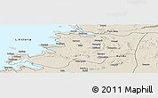 Shaded Relief Panoramic Map of Musoma