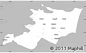 Gray Simple Map of Musoma, single color outside