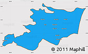 Political Simple Map of Musoma, cropped outside