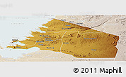 Physical Panoramic Map of Mara, lighten