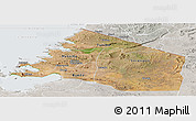 Satellite Panoramic Map of Mara, lighten, semi-desaturated