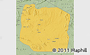 Savanna Style Map of Serengeti