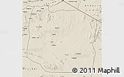 Shaded Relief Map of Serengeti