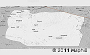 Gray Panoramic Map of Serengeti