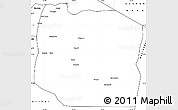 Blank Simple Map of Serengeti