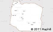 Classic Style Simple Map of Serengeti, cropped outside