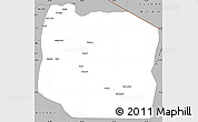 Gray Simple Map of Serengeti
