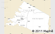 Classic Style Simple Map of Mara, single color outside