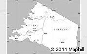 Gray Simple Map of Mara, single color outside