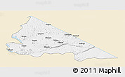 Classic Style 3D Map of Tarime, single color outside