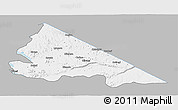 Gray 3D Map of Tarime, single color outside