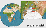 Satellite Location Map of Tarime, highlighted country, highlighted parent region
