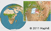 Satellite Location Map of Tarime, highlighted parent region