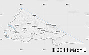 Silver Style Map of Tarime, single color outside