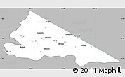Gray Simple Map of Tarime, single color outside