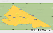 Savanna Style Simple Map of Tarime, single color outside