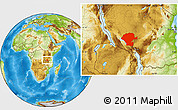 Physical Location Map of Chunya