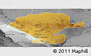 Physical Panoramic Map of Chunya, desaturated