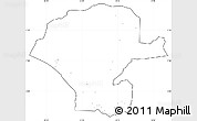 Blank Simple Map of Chunya, cropped outside, no labels