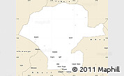 Classic Style Simple Map of Chunya